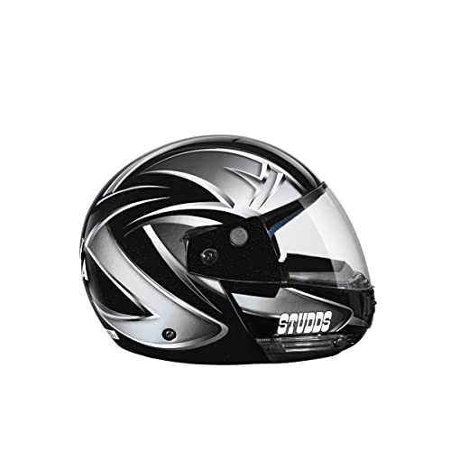 Image of Studds Ninja D5 Full Face Helmet (Black and Grey, XL)