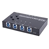 [Vitesse fulgurante de 5 Gbit/s] Faites l'expérience de transferts de données ultra-rapides jusqu'à 5 Gbit/s, 10 fois plus rapide que l'USB 2.0, avec ce commutateur USB 3.0.il est rétrocompatible avec les appareils USB 2.0 et 1.1 et prend en charge les claviers et souris fil.idéal pour transférer des fichiers volumineux ou diffuser des médias de haute qualité décalage ni interruption.