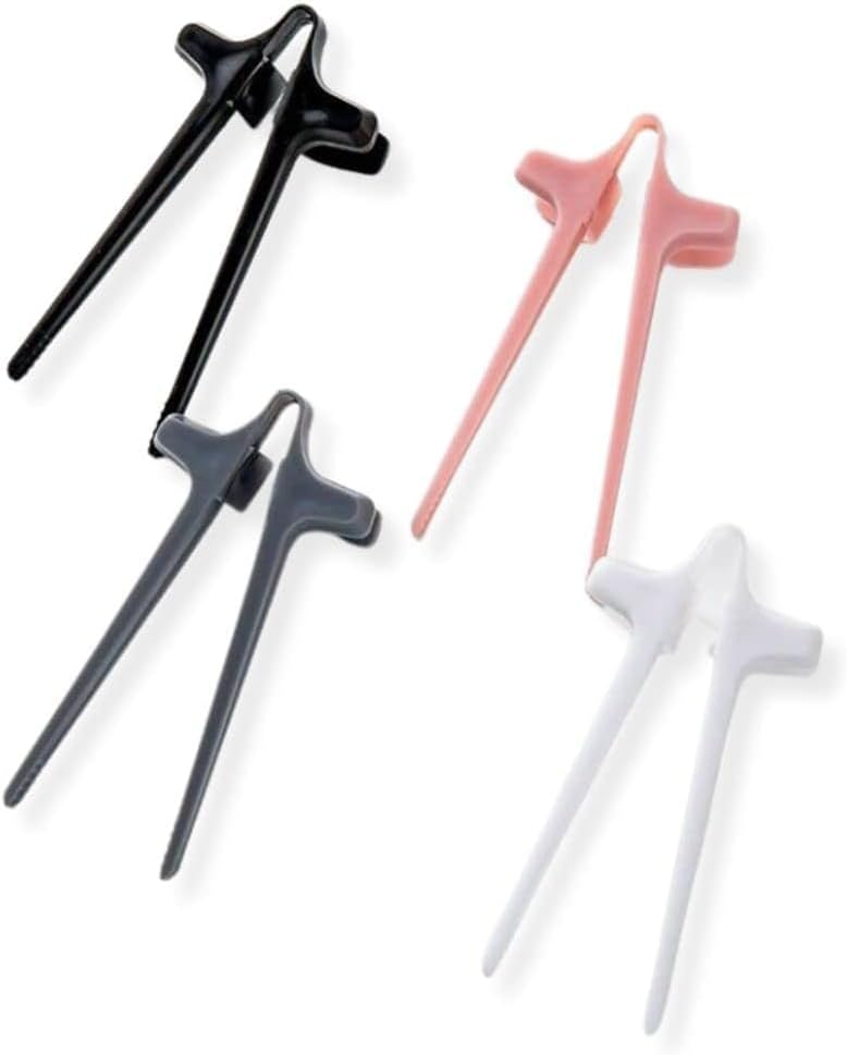 4 pcs Finger Chopsticks for Snacking, Multicolor Reusable Gamer Chopsticks, Snack Tongs, Chip Grabber for The Ultimate Gaming Experience, Perfect Snack Chopsticks - The Christmas Gift