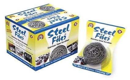 Paradise Tools (India) Stainless Steel Scrubber for Kitchen - Pack of 10 Pieces