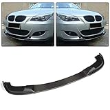 JC SPORTLINE E60 M Tech CF Front Lip, fits BMW 5 Series 528i 535i 550i M Sport Sedan 2004-2010 Carbon Fiber Front Chin Spoiler Splitters Protector Factory Outlet