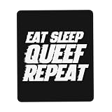 modernes Gaming Mauspad, Essen, Schlafen, Queef, Wiederholen Mauspads Langlebige Computer-Mauspads für PC Büro Tastatur