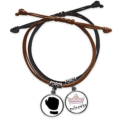 Pulsera de cuero con patrón de puño para estilismo urbano diario