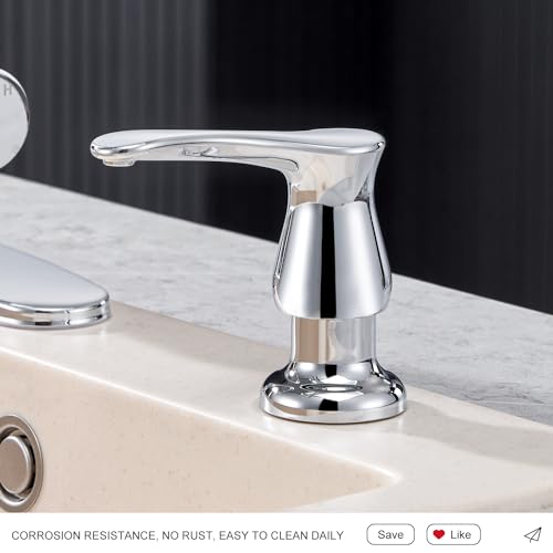 GAGALIFE Kitchen Sink Soap Dispenser Chrome, Under Sink Soap Dispenser with 40" Silicone Extension Tube Kit,Say Goodbye to Frequent Refills by GAGALIFE - Image 7