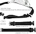 Tangseajiao 2Pcs Black Adjustable Fanny Pack Extender, Non-Elastic Luggage Straps Buckle Adjustable Extension for Belt Waist Bum Bags Shoulder Unisex Fashion Bag