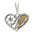 Produktbild Steampunk Halskette Herz Anhänger Uhr Schmuck