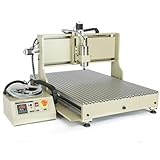 ❤ Motore passo-passo: bifase 3 A (con ruote manuali), potenza motore passo-passo per motore passo-passo: AC110,240 W, uscita DC24V10A, velocità massima a vuoto: 1500 mm/m, velocità di lavoro: 50 – 1500 mm/min. (diversi materiali con diverse impostazioni di velocità), motore mandrino: 2200 W ad alta velocità con frequenza variabile, mandrino ER20, mandrino da 6 mm, convertitore di frequenza (VFD): AC110 V, 2200 W, 0 – 400 Hz (cassetta di controllo integrata).