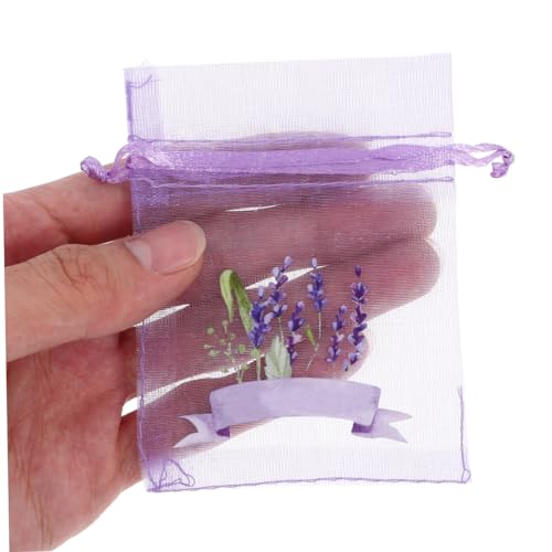 20 bolsas de saquitos de lavanda con cierre de cordón miniatura 3