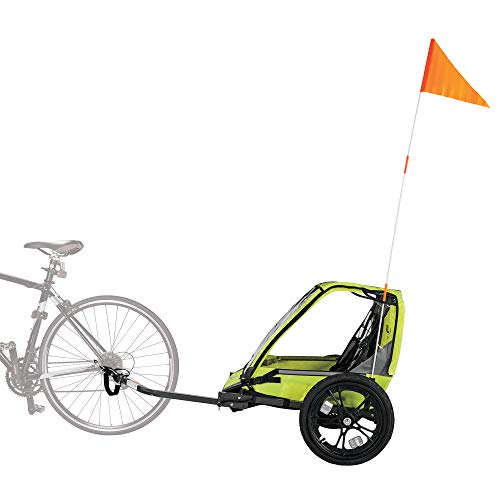 Allen Sports Hi-Viz 2-Child Bicycle Trailer, Model ET2-G, Green