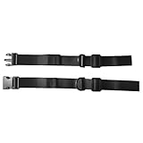 Alça ajustável no peito da mochila – Alça de esterno resistente com fivela de liberação rápida para caminhadas, acampamento e viagens, Preto, Medium, Alça de peito para mochila