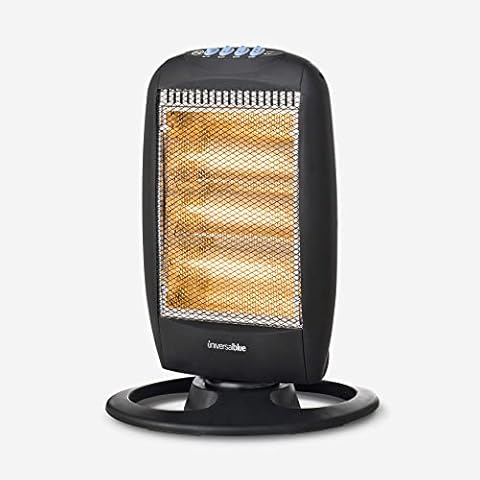 UNIVERSALBLUE Calefactor Halógeno 1200W con Modo Swing y Sistema de Seguridad Cover