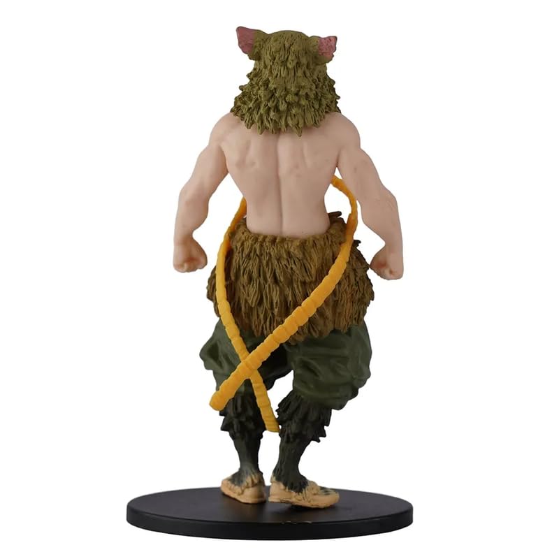 Image of Abelestore Inosuke Hashibira Action Figure - Demon Slayer Anime Collectible | Highly Detailed PVC Statue with Dual Nichirin Blades for Anime Fans, Desk Decor, or Collectors