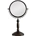 Zadro 10x Mag 2-Sided Swivel Vanity Mirror, 8-Inch, Oil-Rubbed Bronze Finish