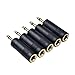 eBoot Mono Jack Adapter 3.5 mm (1/ 8 Inch) Male to 6.35 mm (1/ 4 Inch) Female Audio Converter Adaptor, 5 Pieces