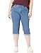 Riders by Lee Indigo Women's Plus-Size Comfort Waist Cuff Capri