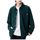 コーデュロイ シャツ メンズ 長袖 ライトウェイト カジュアルシャツ 人気 秋服 ロングスリーブ ブラウス 薄手 軽量 トップス 無地 襟付き しゃつ 上着 ゆったり 羽織り さらさら 速乾 通気 ドライ ノンアイロン 春 秋