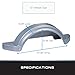 Tie Down | Made in USA | Silver Single Axle Plastic Trailer Fenders | 13