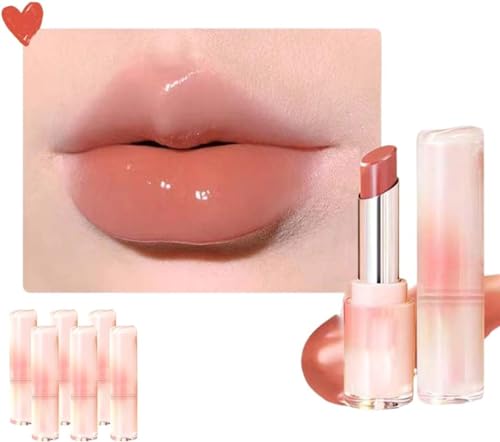 Image of Juicy Lipstick, Long-Lasting Lip Balm and Lip Stain, Hydrating Lip Oil, Color Changing Lip Balm, Jelly Plumping Lip Tint Lip Gloss Mirror Finish (#01)