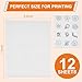 FURWEY 12PCS Printable Water Soluble Embroidery Stabilizer 8.5