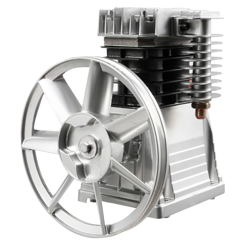 Compresseur à Air, Compresseur d'Air Compresseur d'Air 3 HP - Tête de Pompe à 2 Cylindres - 2,2 KW - 150 PSI - 250 l/min - Silencieux - Pour l'Industrie Légère et la Construction de Machines