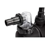 BEAZOOM Pompa per piscina 1 per potenza con timer integrato, 95 m3h ad alto flusso dentro le piscine fuori terra, basso rumore per la circolazione dell'acqua