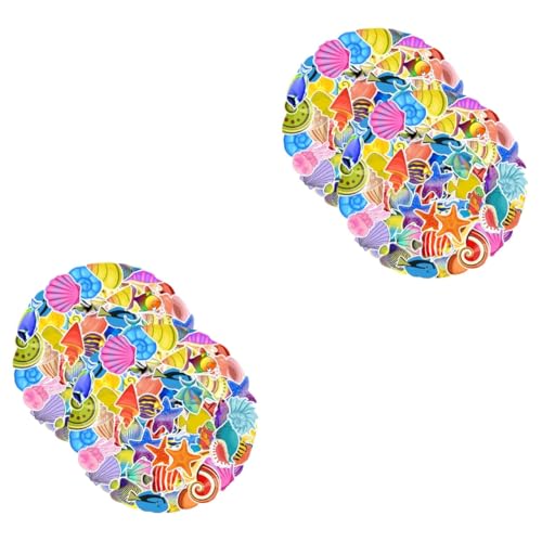 NOLITOY 4 Conjuntos De Adesivos Da Série Oceano Adesivos De Vinil Havaiano Decalques De Estante De V