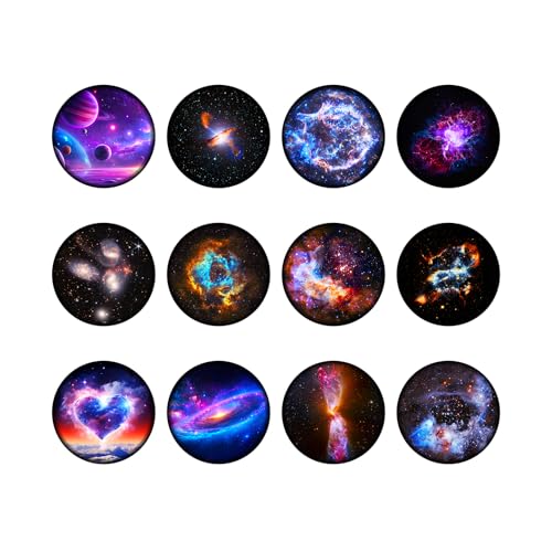YunLone Galaxy-Projektorscheibe, 12 realistische Filmscheiben gleiche Meteor- und Galaxie-Projektoren (SKE-TKQ01 & BL-DQY02 Pro), 5K-Ultra-HD-Projektor-Folien, 12 Disc-Set