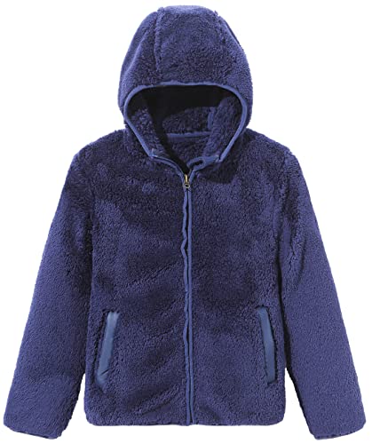 Image of Boys Girls Soft Fleece Sherpa Full-zip Jacket