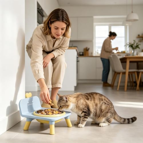 Erhöhte Futternäpfe für Hunde, Wasserspender mit Halterung- für Hunde mit Ständer- für Wohnzimmer, Küche, Balkon, Veterinärwohnung-8