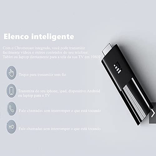 Voz Full HD com 1GB de Memória RAM Controle de Voz 8GB Preto 1080P