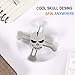 Skull Hand Fidget Spinner Metal Spinner Toy Focusing Fidget Toys Relievers Stress and Anxiety for Kids & Adults with ADHD Autism(Silver)