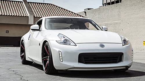 Ac Wheels Ac02 | Staggered 20 Inch Rims (Set Of 4 Wheels) - Gloss Black With Red Milled Finish - Fits Most Sedans, Coupes, And Suvs - Concave Rim Wheel #TOP7
