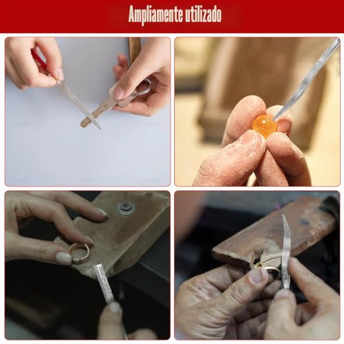 Miniatura 7 de Juego De 20 Limas De Agujas De Diamante Mini, Herramientas De Modelismo Para Impresora 3d, Accesorios Para Llaves Con Mango De Goma, Mini Limas Estriadas De Metal, Herramientas Para Madera, Metal