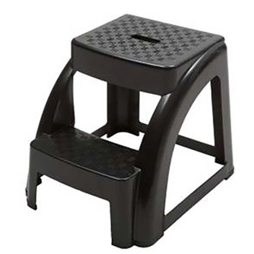 2-Step 250 Pound Capacity Durable Utility Step Stool - Black (1)