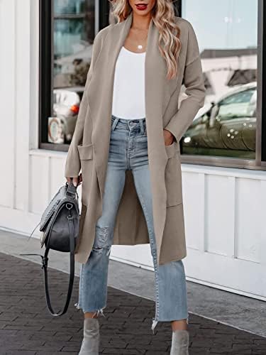 kinstell Damescardigan, lang, casual, lange mouwen, open voorkant, met zakken, Zwart, L kinstell Damescardigan, lang, casual, lange mouwen, open voorkant, met zakken, Zwart, L
