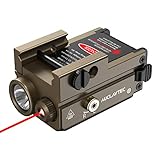 AUCLAYTEC Pistol Flashlight Red Laser Combo 420 Lumens...