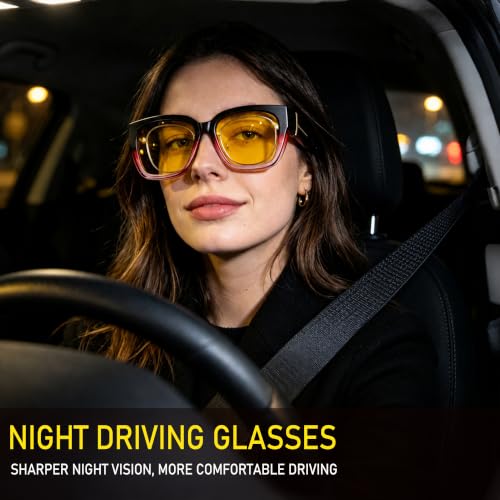 Image of URUMQI Night Driving Glasses Polarized Fit Over Night Vision Glasses Women