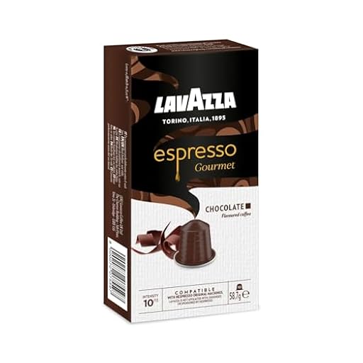 Lavazza, Espresso Gourmet Chocolate, 100 Cápsulas de Aluminio Compatibles con Máquinas Nespresso* Original, con Aroma Natural de Chocolate, Arábica y Robusta, Intensidad 10/13, Tostado Medio | Ya disponible en tu tienda friki favorita! En mundofriki.es!