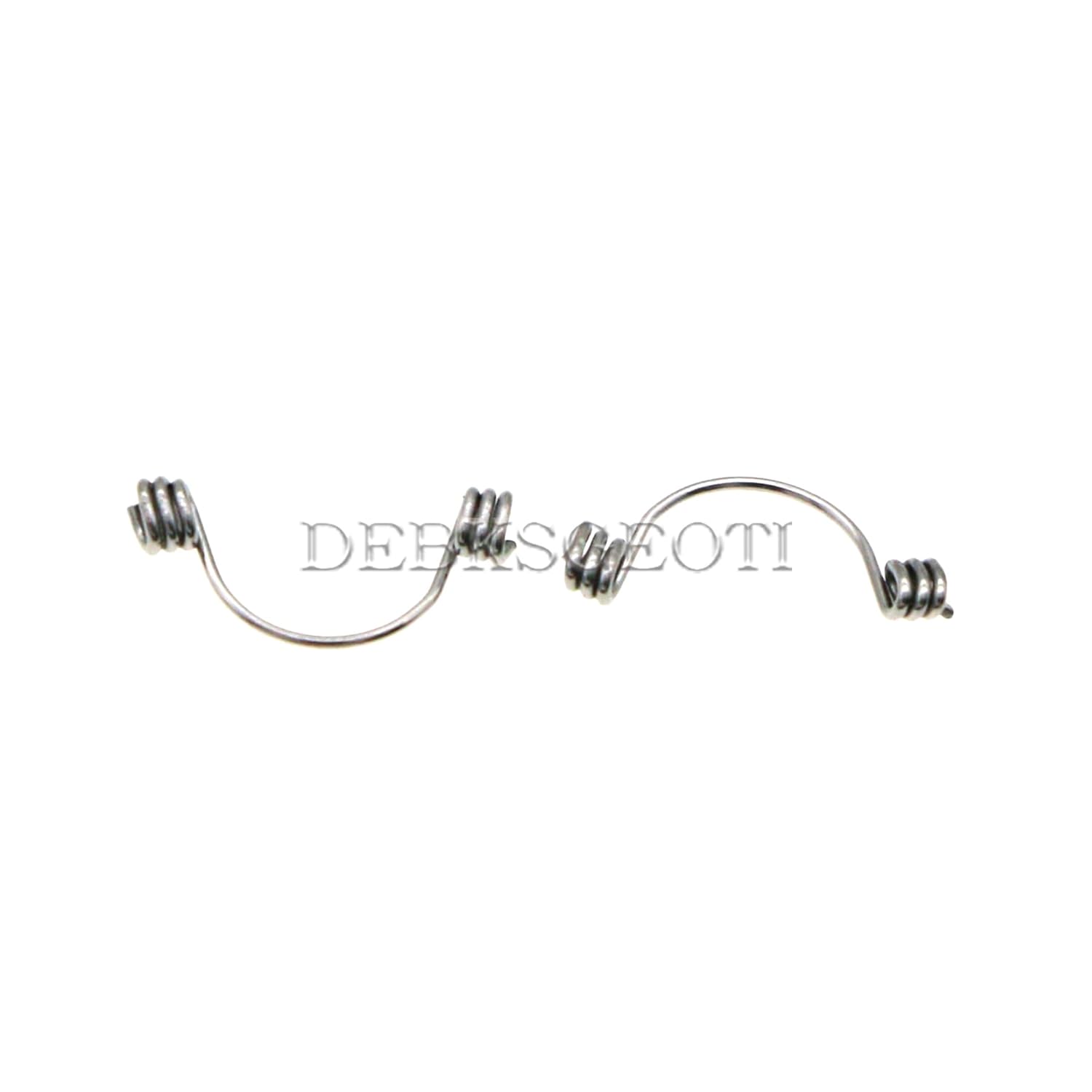 5packs/50pcs Tooth Model Torque Spring Small Middle Big Stainless Steel (016×022, Middle)