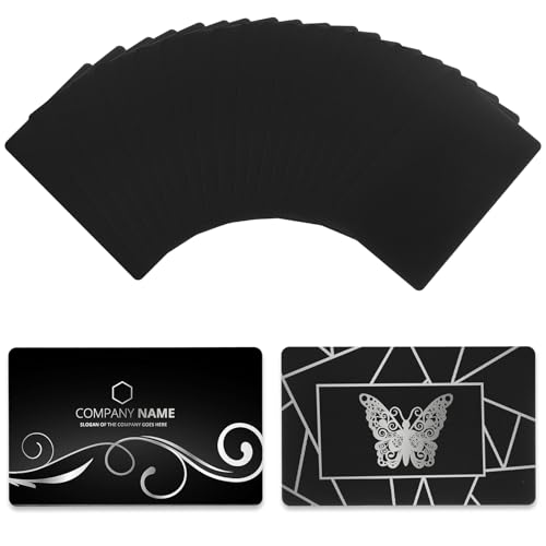 Cartes de visite en métal indéchirables pour remplacer le papier corné