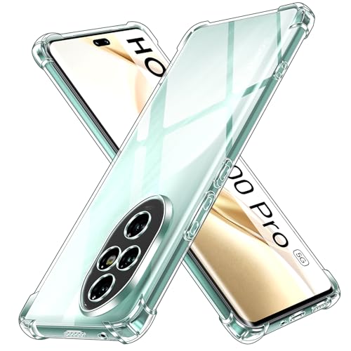 iVoler Cover per Honor 200 Pro 5G, Custodia Antiurto Trasparente per Assorbimento Degli Urti con Paraurti in TPU Morbido, Sottile Morbida in Silicone TPU Protettiva Case