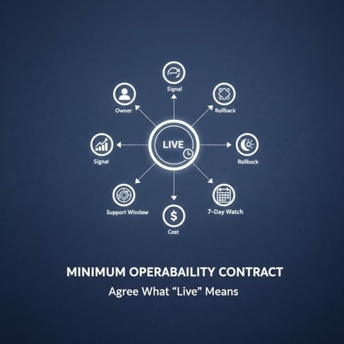 Minimum Operability Contract: Agree What 'Live' Actually Means (and Say It in One Line)