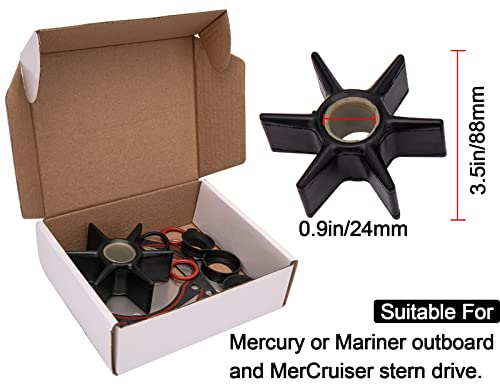 8M0100526 Water Pump Impeller Repair Kit Compatible For Mercury Mariner Outboard 4-Stroke And Mercruiser Alpha One Gen 2 Stern Drive Replaces 47-8M0100526 47-43026Q06