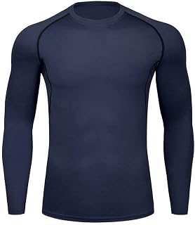 男性の圧縮ランニング Tシャツフィットネスタイト長袖速乾性スポーツ Tシャツトレーニングジョギングシャツジムスポーツウェア