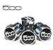 Price comparison product image Silver '500' Wheel Valve Dust Caps. FIAT500, 500L, 500X, 500C.