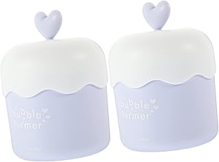 FRCOLOR 2 Pçs Portátil Máquina De Bolhas Marshmallow Creme Algodão Doce Lavagem Corporal Dispositivo Espumador Espuma Limpador Facial Limpador Facial Para Lavar O