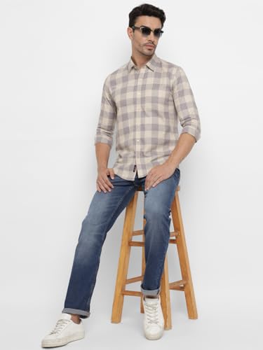 Image of Allen Cooper Checks Shirts for Men - 100% Cotton Comfort Fit Casual and Formal Shirt - Breathable, Soft, Classic Style (Multiple Colors)