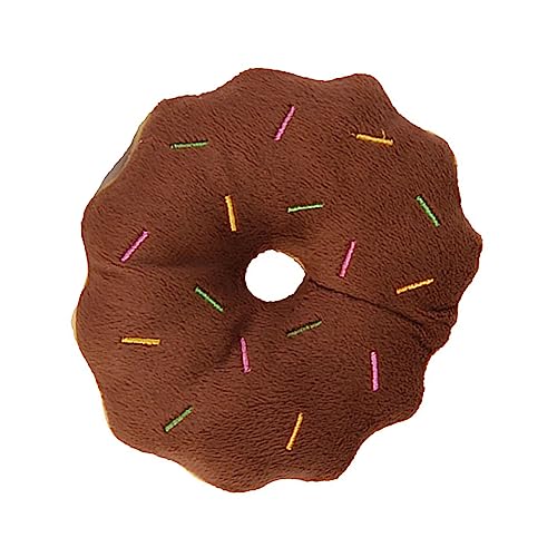 TOPINCN Brinquedo de pelúcia para cães com rosquinhas, costura cuidadosa, resistente a mordidas, bri