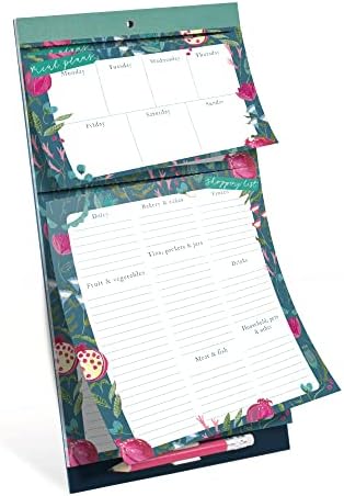 Boxclever Press Magnetic Shopping List Pad for Fridge. Stunning Magnetic Meal Planner and Shopping List with Weekly Meal Planner, Tear Off Grocery Lists & Handy Pocket for Recipes or Receipts.