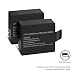 APEMAN Action Camera Battery Rechargeable 2 Packs 1050mAh and USB Battery Charger...
